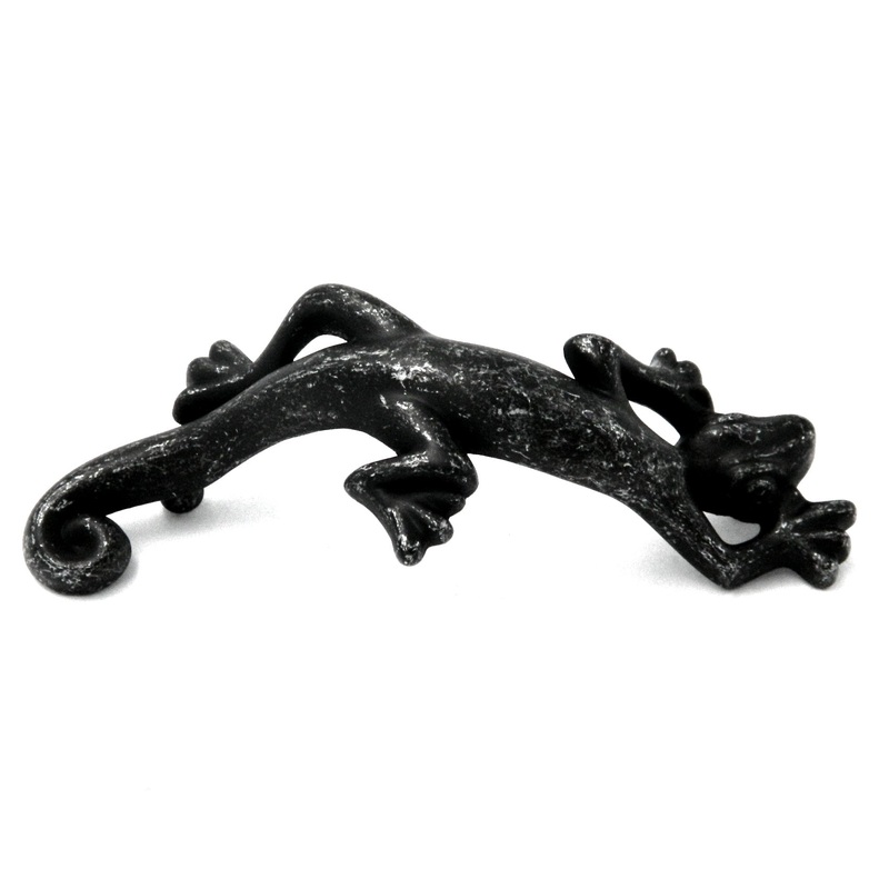 10 Pack Hickory Hardware Rainforest Lizard 3 Inch Ctr Cabinet Handle Pull Vibra Pewter PA1522-VP