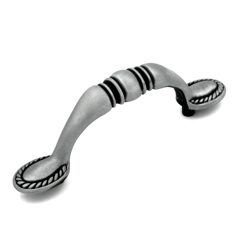 10 Pack Hickory Rope Braid P4231-AP Antique Pewter 3cc Arch Cabinet Handle Pull