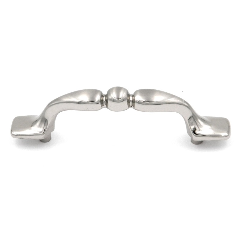 10 Pack Hickory Tranquility P524-SC Satin Chrome White 3cc Arch Cabinet Handle Pull