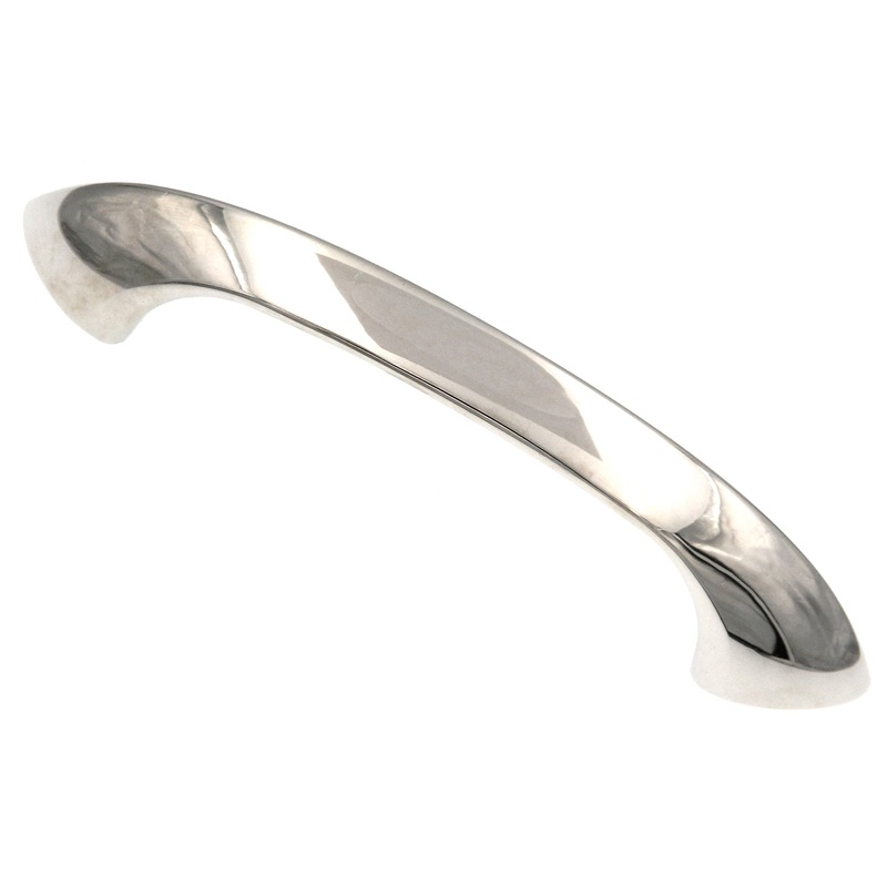 20 Pack Hickory Rotterdam P3110-14 Bright Nickel 3 3/4 (96mm)cc Arch Cabinet Handle Pull