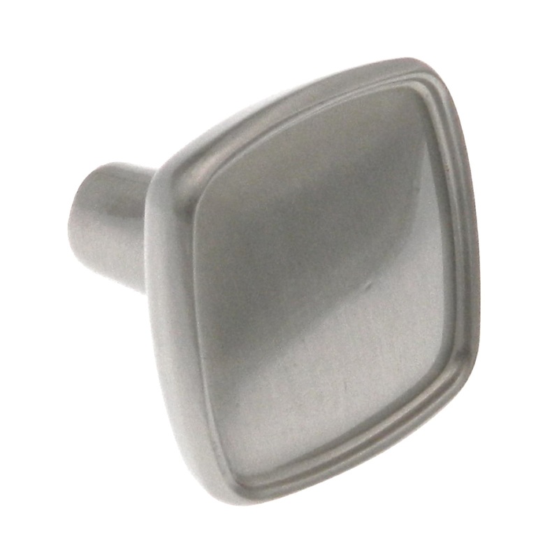 30 Pack Amerock Porter 1 1/8 Satin Nickel Square Ridged Cabinet Knob BP27006-G10