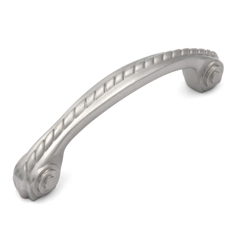 Hickory Hardware Annapolis Satin Nickel P415 3 3/4 (96mm)cc Solid Brass Rope Cabinet Handle Pull