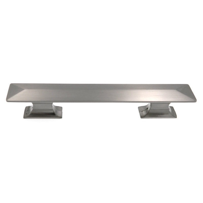 Hickory Hardware Bungalow Satin Nickel 3 3/4 (96mm)cc Prism Cabinet Bar Pull P2154-SN