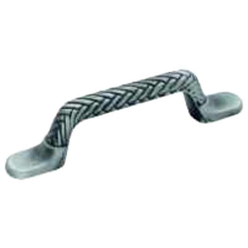Hickory Hardware Catamaran Satin Pewter Antique P7324-SPA 3cc Basket Weave Cabinet Handle Pull
