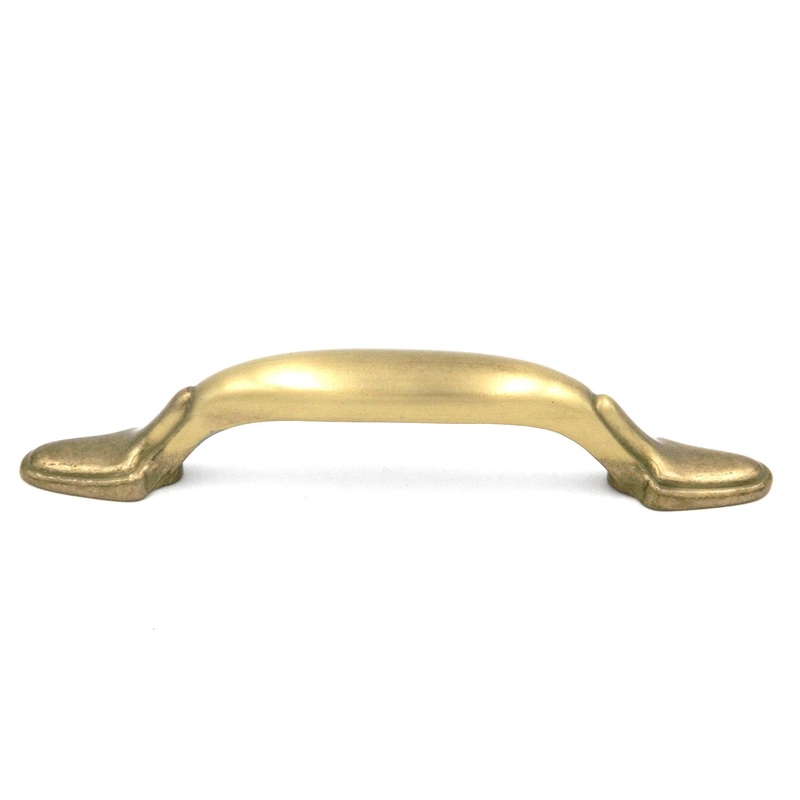 Hickory Hardware Country Satin Brass P506-SB 3cc Cabinet Handle Pull