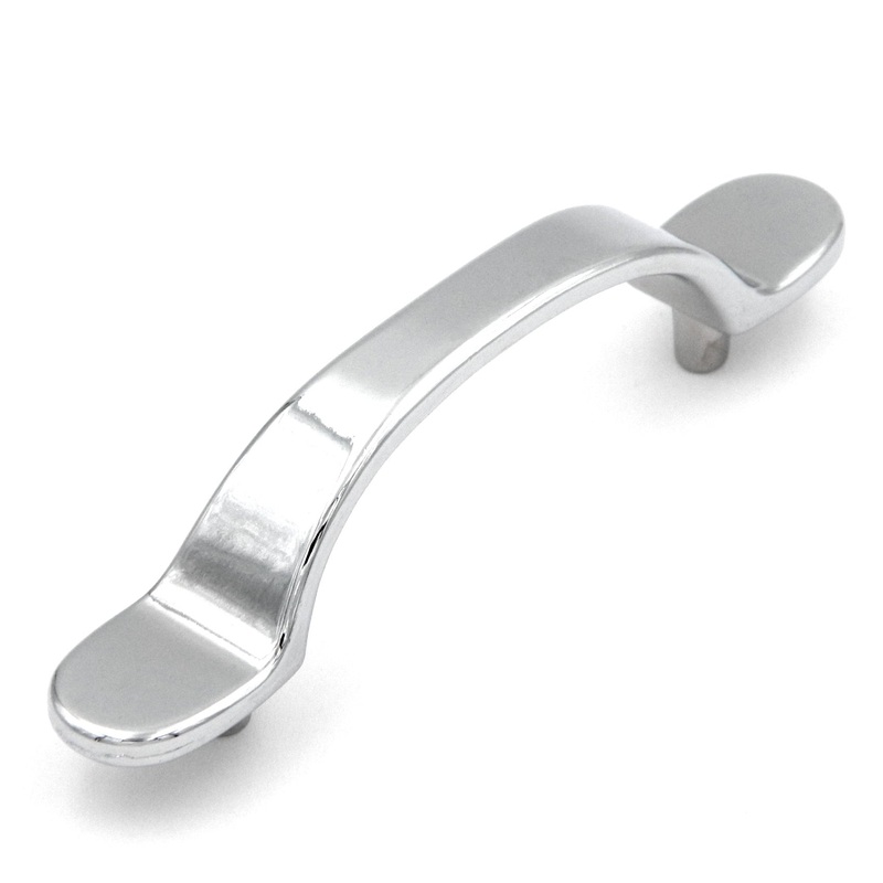 Hickory Hardware Eclectic Polished Chrome P8318-CH 3cc Smooth Cabinet Handle Pull