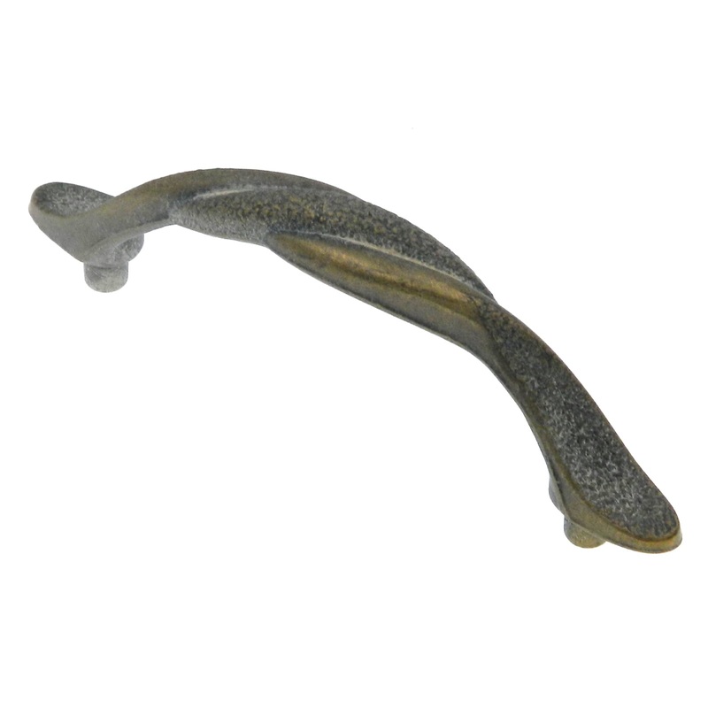 Hickory Hardware Harlequin Blonde Antique P2421-BOA 3cc Twist Cabinet Handle Pull