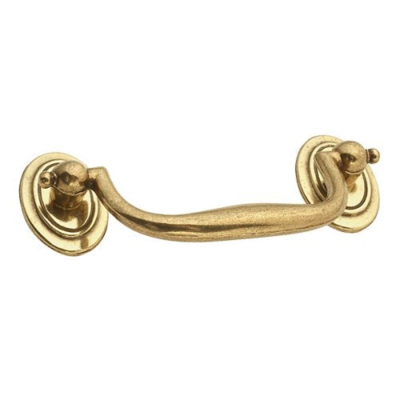 Hickory Hardware Jamestown Accents Lancaster Hand Polished Brass P432-LP 3cc Fixed Bail Pull