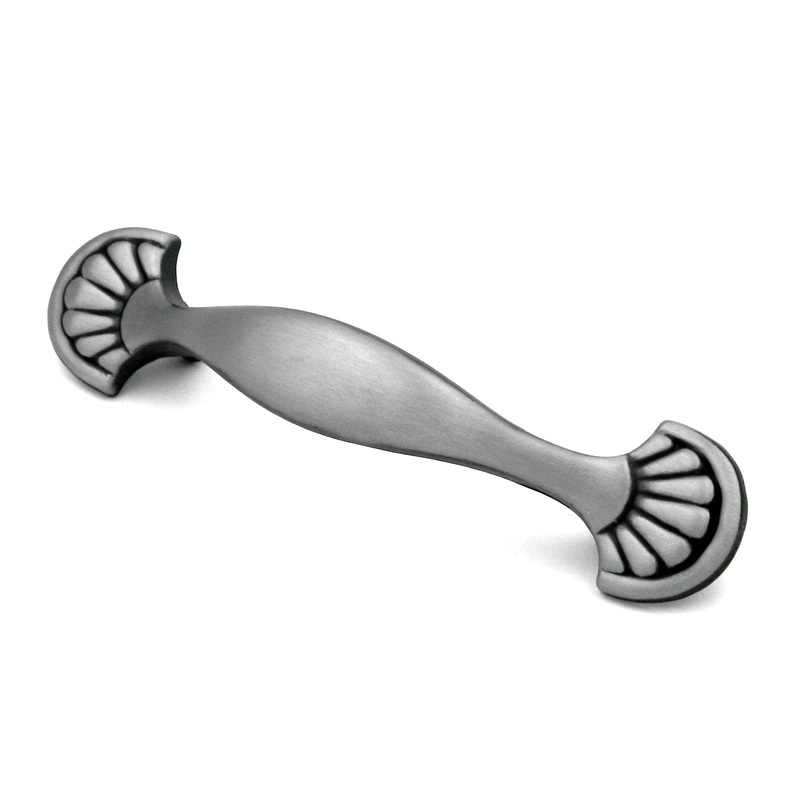 Hickory Hardware Newport Satin Pewter Antique 3cc Flower Petal Cabinet Pull P538-SPA