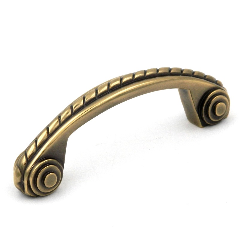 10 Pack Belwith Keeler Annapolis P114 Sherwood Antique Brass 3cc Solid Brass Handle Pull