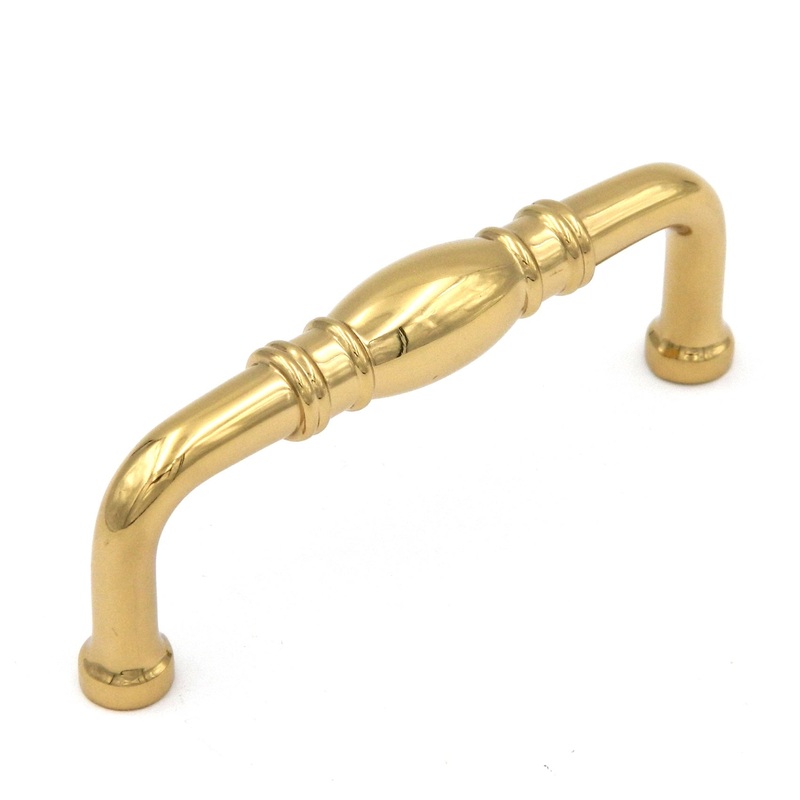 10 Pack Belwith Keeler Prestige K47 Polished Brass 3cc Solid Brass Cabinet Handle Pull