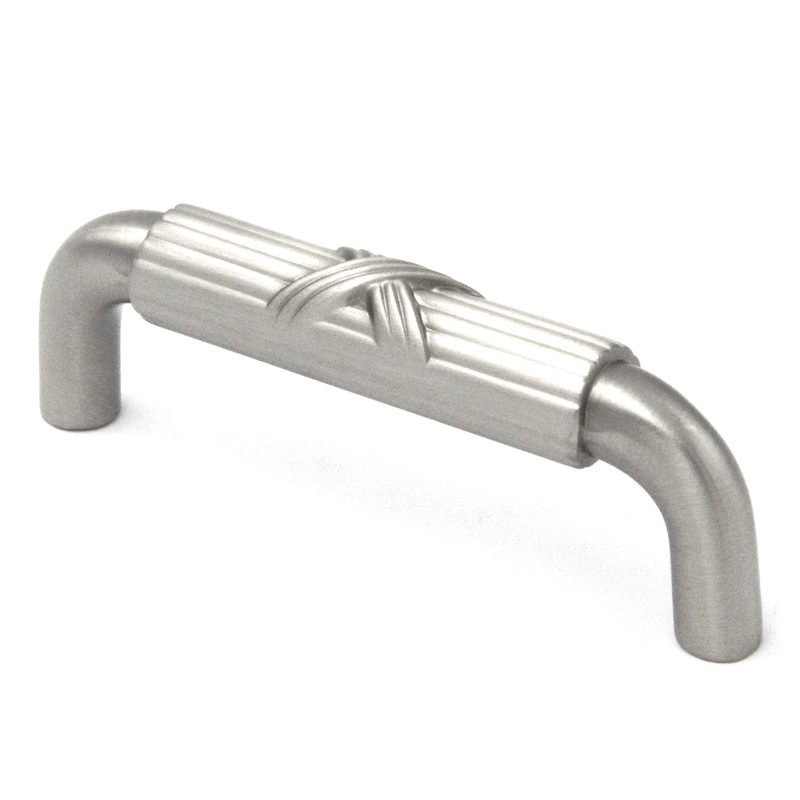 10 Pack Belwith Keeler Ribbon & Reed M407 Satin Nickel 3cc Solid Brass Handle Pull