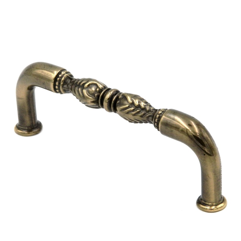 10 Pack Belwith Keeler Savannah F137 Sherwood Antique Brass 3cc Solid Brass Handle Pull