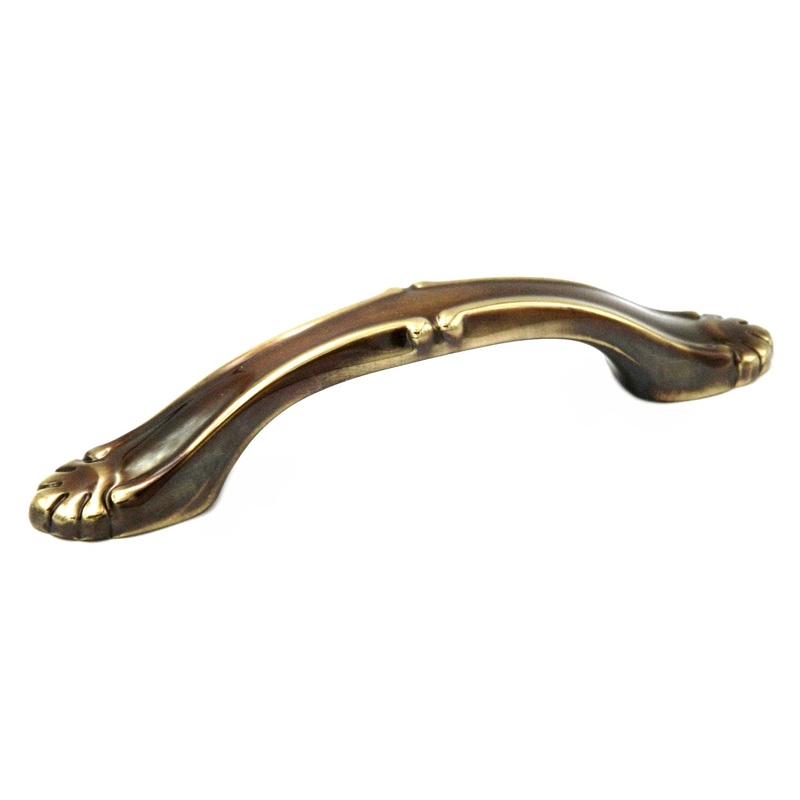 10 Pack Belwith Keeler Sechel A114 Sherwood Antique Brass 3cc Solid Brass Handle Pull