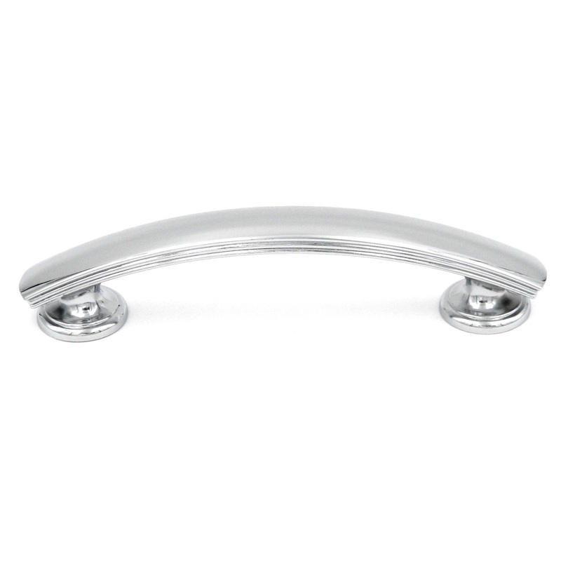 10 Pack Hickory American Diner P2141-CH Chrome 3 3/4 (96mm)cc Smooth Cabinet Handle Pull