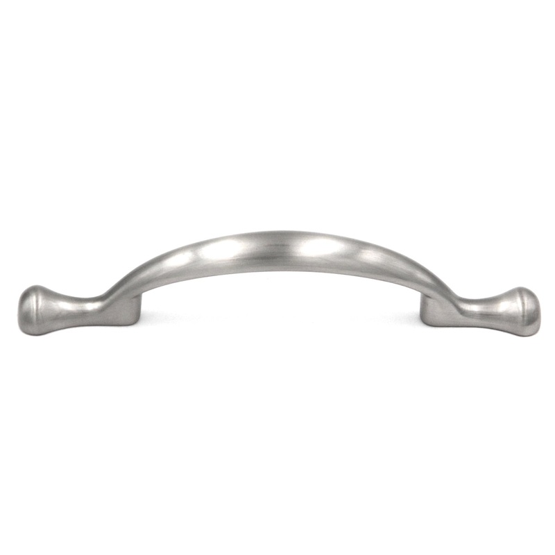 10 Pack Hickory Conquest P14174-SN Satin Nickel 3cc Arch Footed  Cabinet Handle Pull