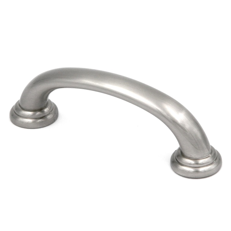 10 Pack Hickory Zephyr P2280-SN Satin Nickel 3cc Arch Cabinet Handle Pull