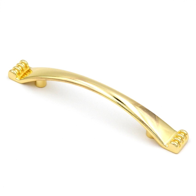 20 Pack Hickory Conquest P14461-3 Polished Brass 3cc Arch Cabinet Handle Pull
