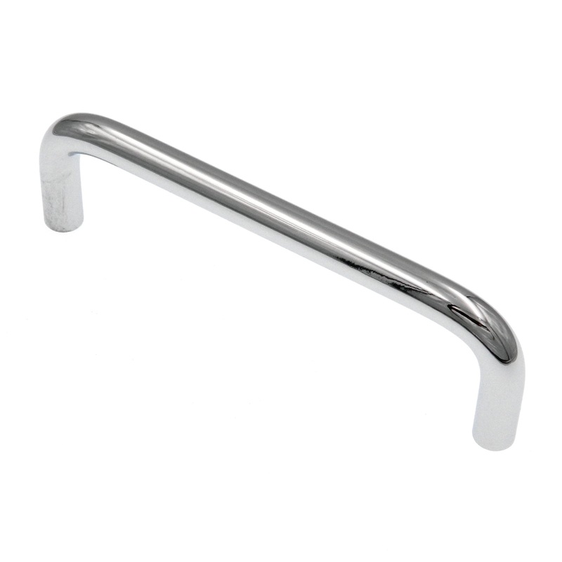 10 Pack Amerock  3 3/4 (96mm)cc Polished Chrome Cabinet Solid Brass Wire Pull Handle BP76313-26