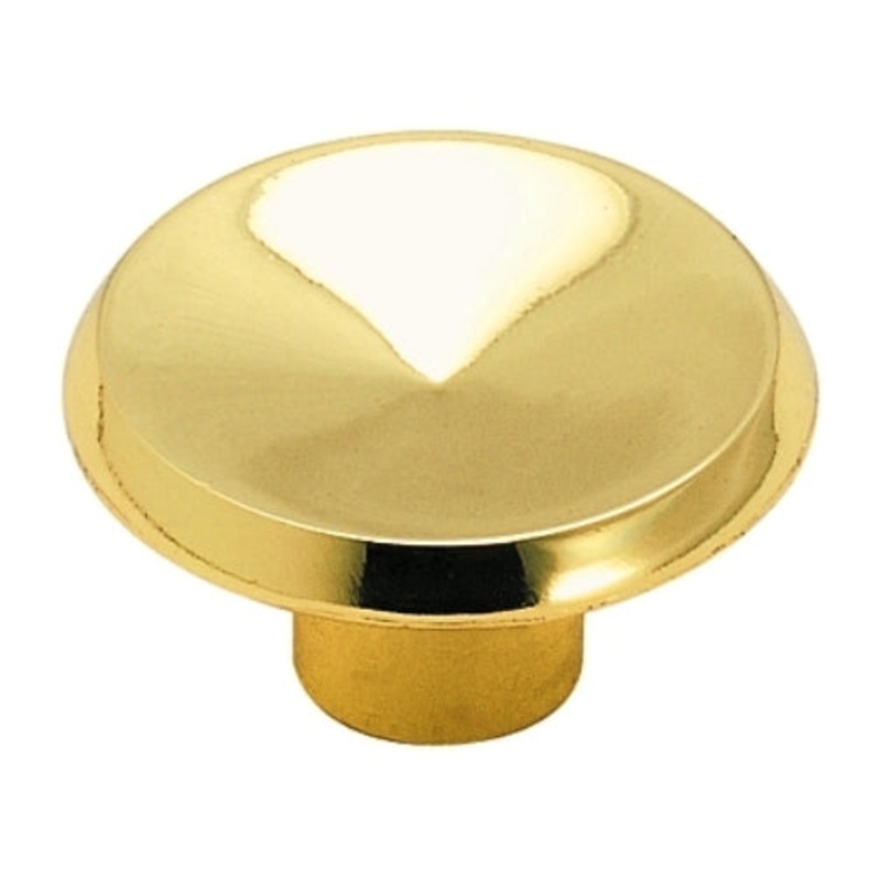 10 Pack Amerock Allison 69152 Polished Brass 1 3/8 Round Cabinet Knob Pulls