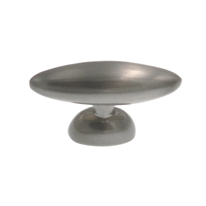 10 Pack Amerock Basic Metals 1 1/2 Satin Nickel Oval Cabinet Knob BP4476-G10