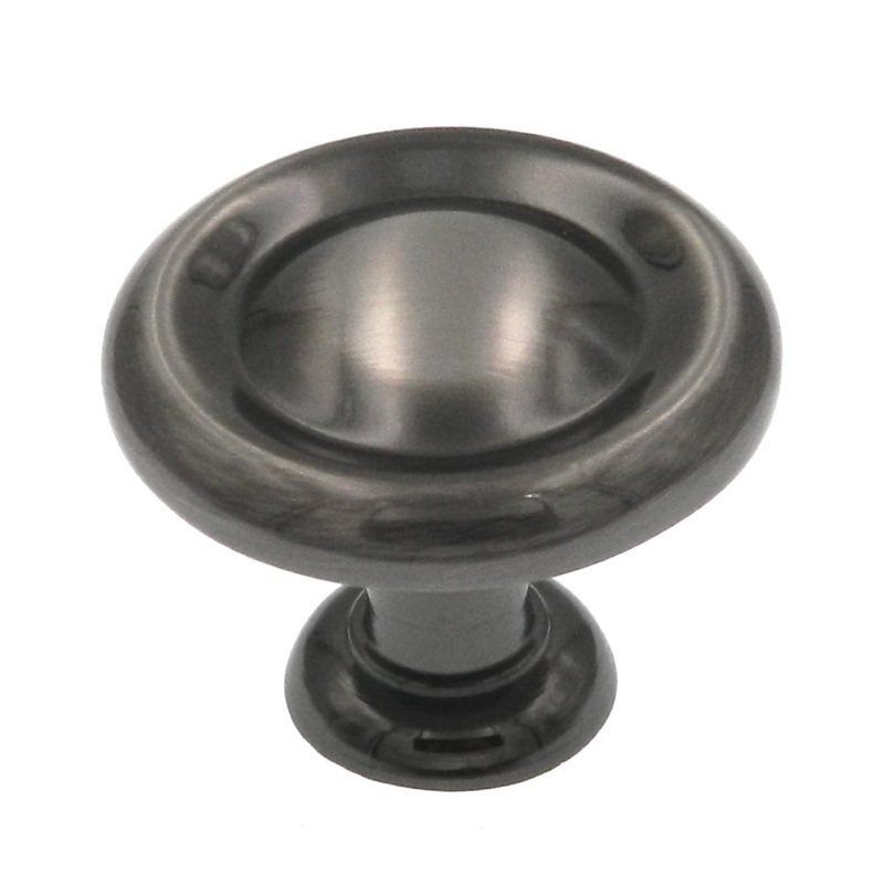 10 Pack Amerock Hint of Heritage 1 1/4 Pewter Cabinet Knob Pulls BP1386-PWT