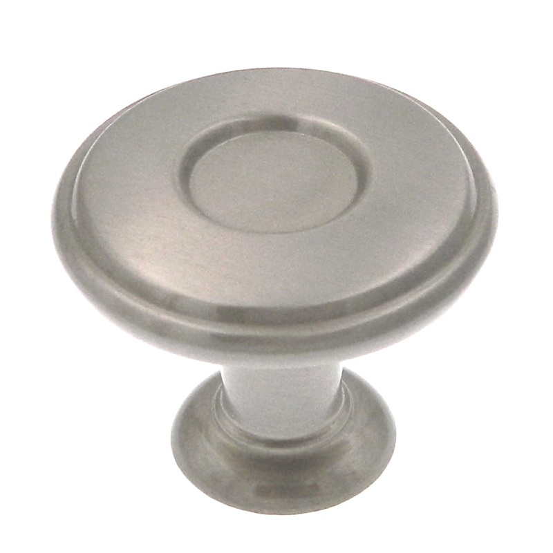10 Pack Amerock Porter 1 1/4 Satin Nickel Round Cabinet Knobs BP27026-G10