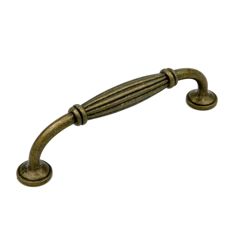10 Pack Hickory Callis Country P3663-WRB Wrought Brass 5 (128mm)cc Cabinet Handle Pull