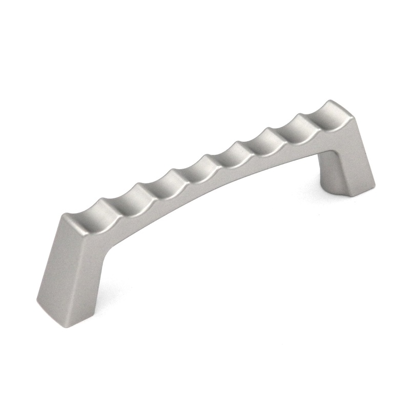 10 Pack Hickory Tidal P3458-FN Flat Nickel 3cc Arch Ridged Cabinet Handle Pulls