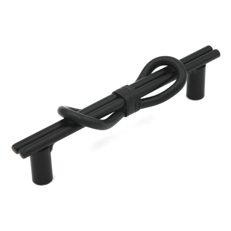 10 Pack Hickory Woven Rustics P3632-MB Matte Black 5 (128mm)cc Cabinet Bar Pull