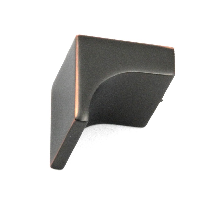 10 Pack of Hickory Swoop Oil Rubbed Bronze 1 1/4 Finger Pull Knobs P3330-OBH