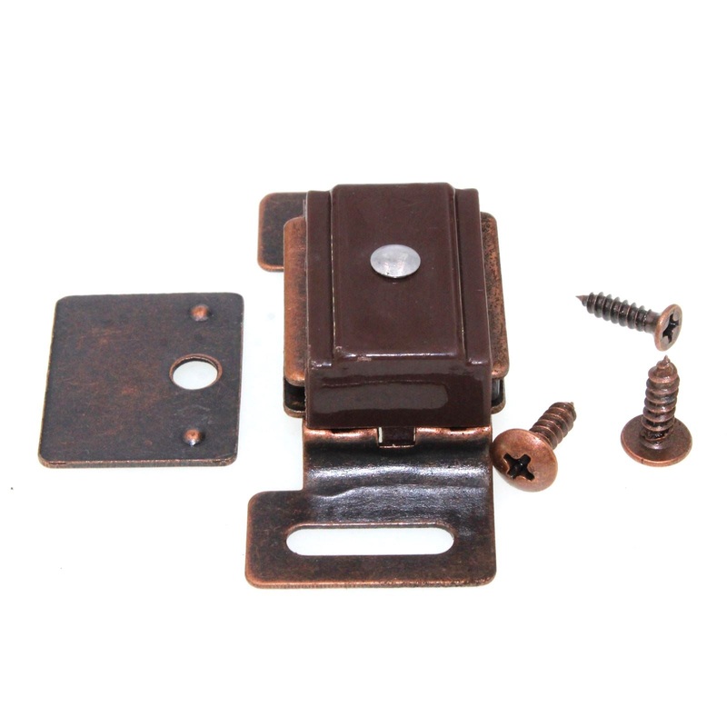 10 Pack Statuary Bronze 1-7/8cc Cabinet Magnetic Catches Hickory Hardware P649-STB