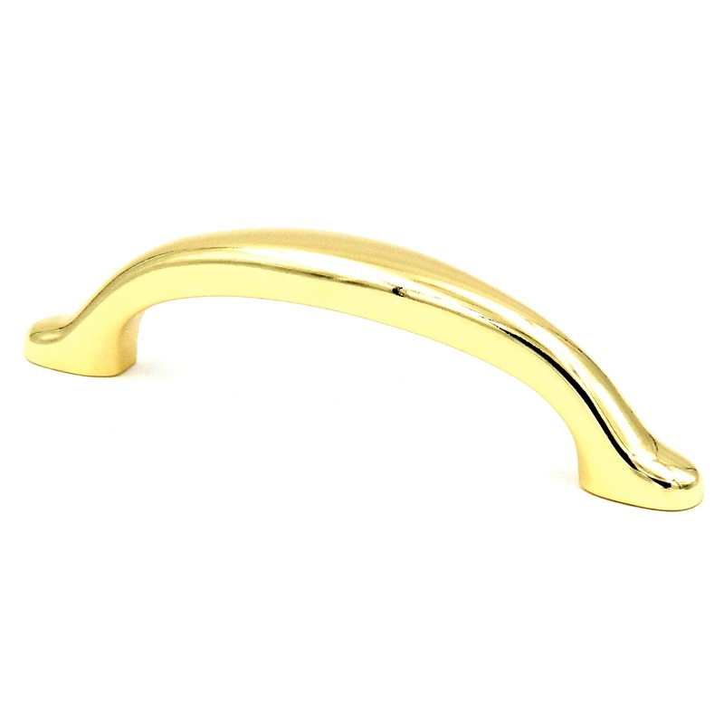 20 Pack Hickory Eclipse P331-UB Ultra Brass 3cc Arch Cabinet Handle Pulls