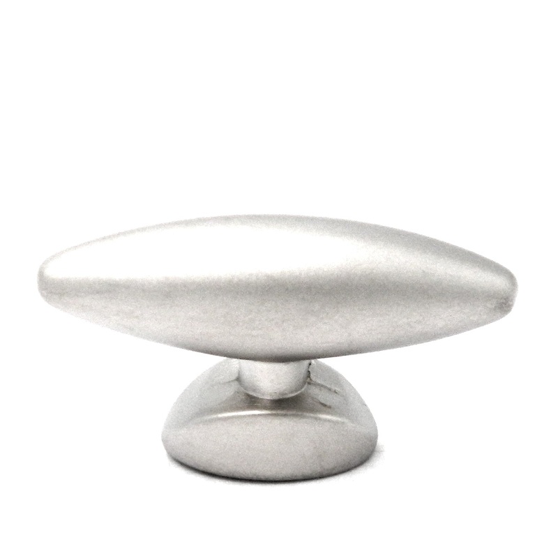 25 Pack Hickory Hardware PA0211-PN Metropolis 1 1/2 Pearl Nickel Oval Cabinet Knobs