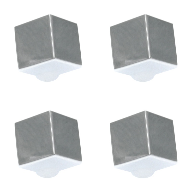 4 Pack Hickory Hardware Euro-Contemporary 1 1/2 Chrome Cabinet Knobs P2160-CH