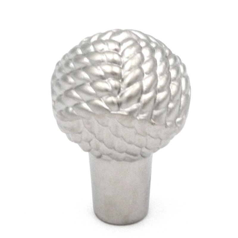Hickory Hardware West Indies P7532-PN Pearl Nickel 1 Nautical Knot Cabinet Knob, 5 Pack