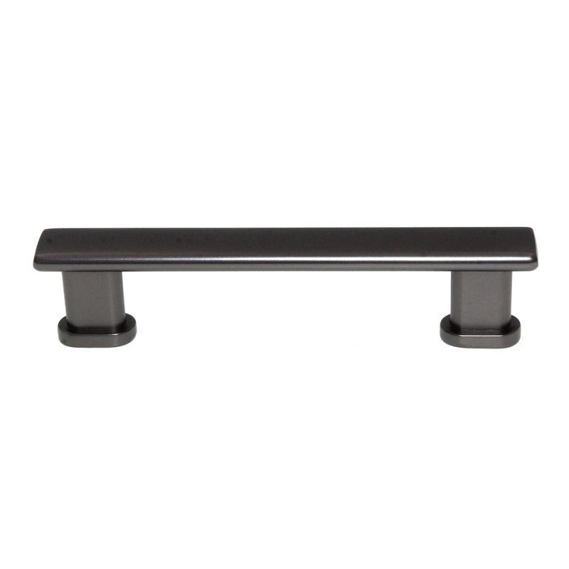 Pride Manhattan Square Cabinet Bar Pull 6 1/4 (160mm) Ctr Dark Pewter P92928-DP