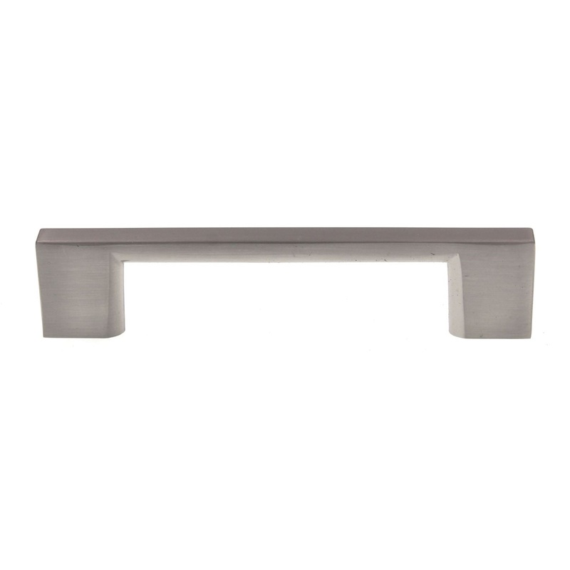 Pride Miami Square Cabinet Bar Pull 3 3/4 (96mm) Ctr Satin Nickel P80572-SN