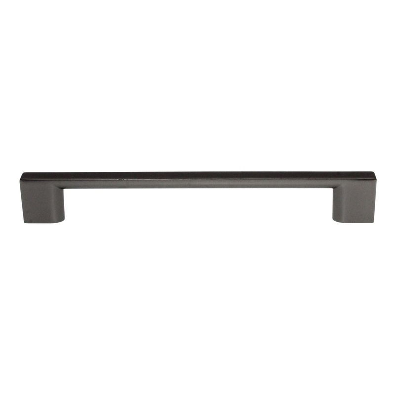Pride Miami Square Cabinet Bar Pull 6 1/4 (160mm) Ctr Dark Pewter P83572-DP