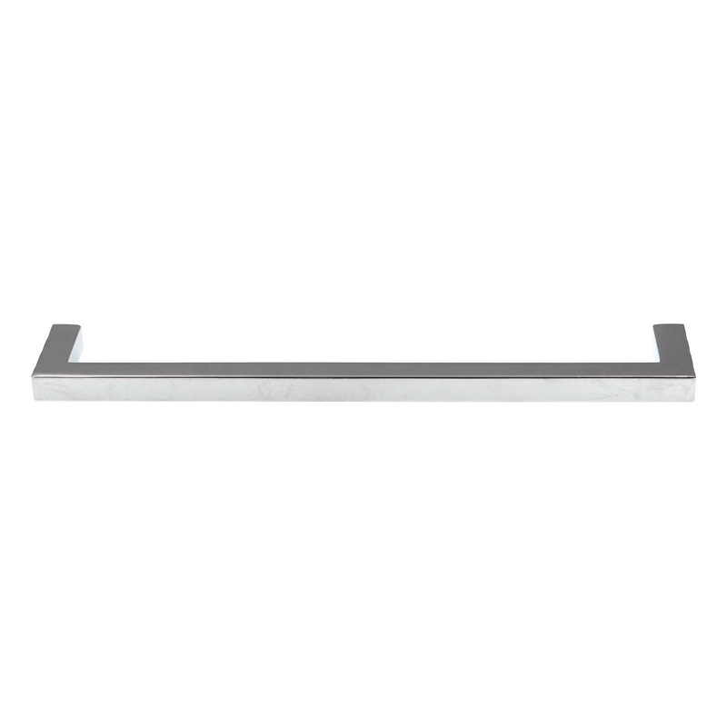 Pride Modern Square Cabinet Pull 7 1/2 (192mm) Ctr Polished Chrome P87229-PC