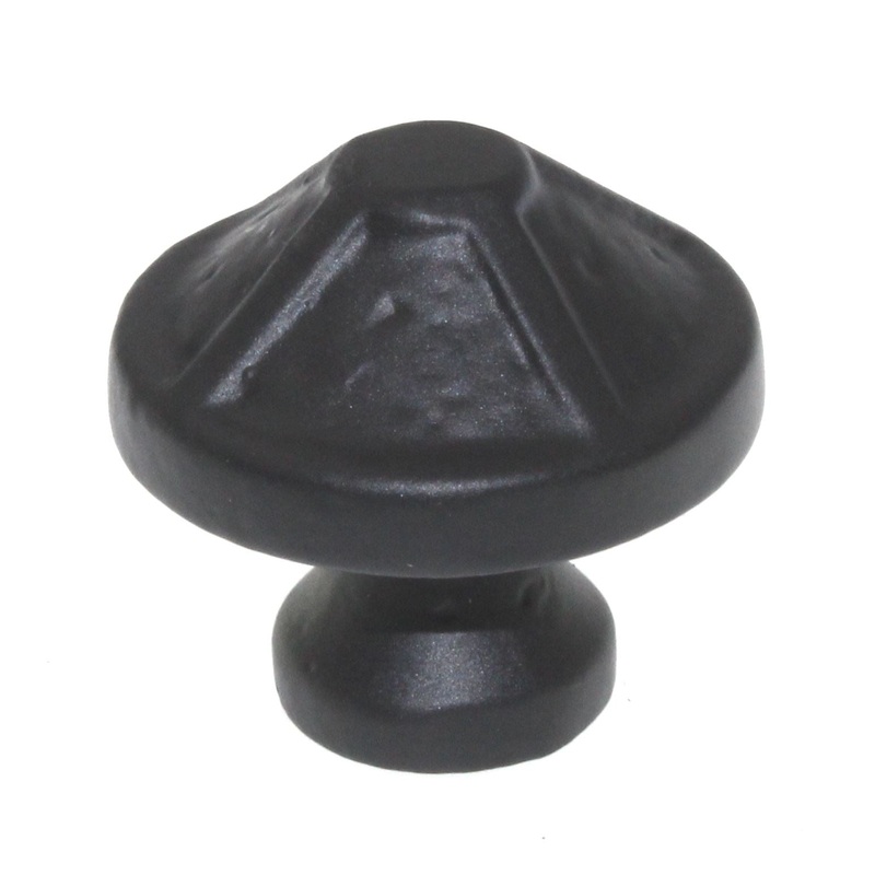 Schaub And Company Kelmscott Manor 1 3/8 Round Cabinet Knob Flat Black 820-FB