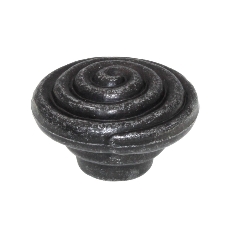 Schaub And Company Rustica 1 1/2 Swirl Cabinet Knob Vibra Pewter 115-VP
