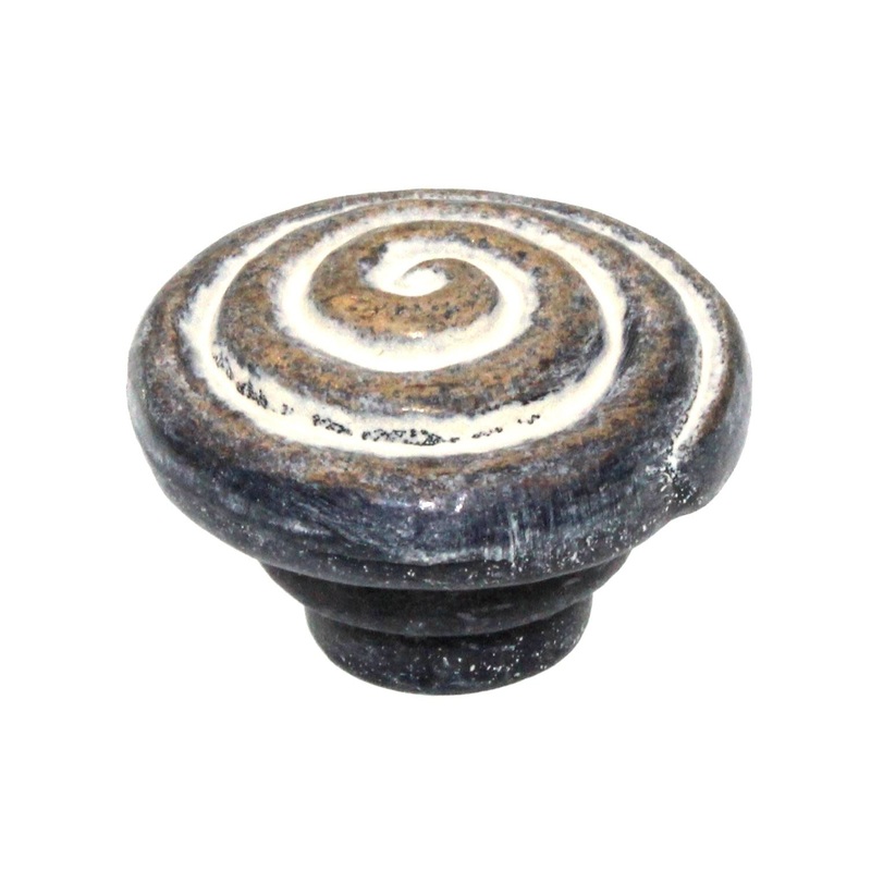 Schaub And Company Rustica 1 1/4 Swirl Cabinet Knob Blonde Antique 114-BA