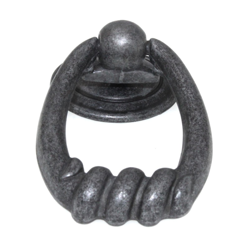 Schaub And Company Rustica 2 5/8 Ring Pull Cabinet Knob Vibra Pewter 117-VP