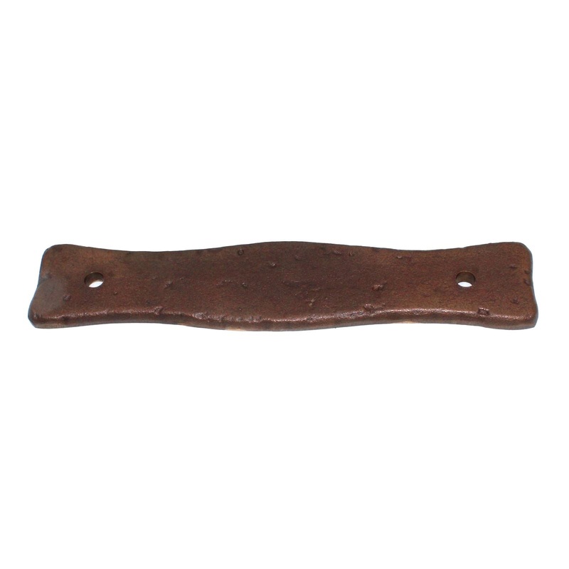 Schaub Kelmscott Manor 3 3/4 (96mm) Ctr Rustic Backplate Aurora Bronze 824-AUBZ