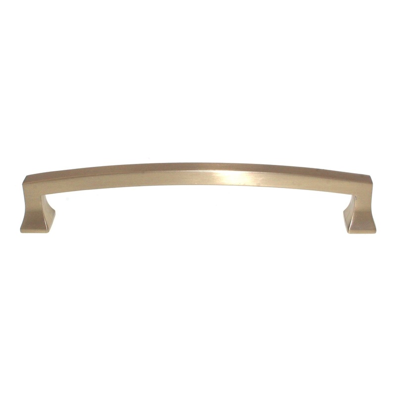 Schaub Menlo Park Cabinet Arch Pull 6 Ctr Signature Satin Brass 541-SSB