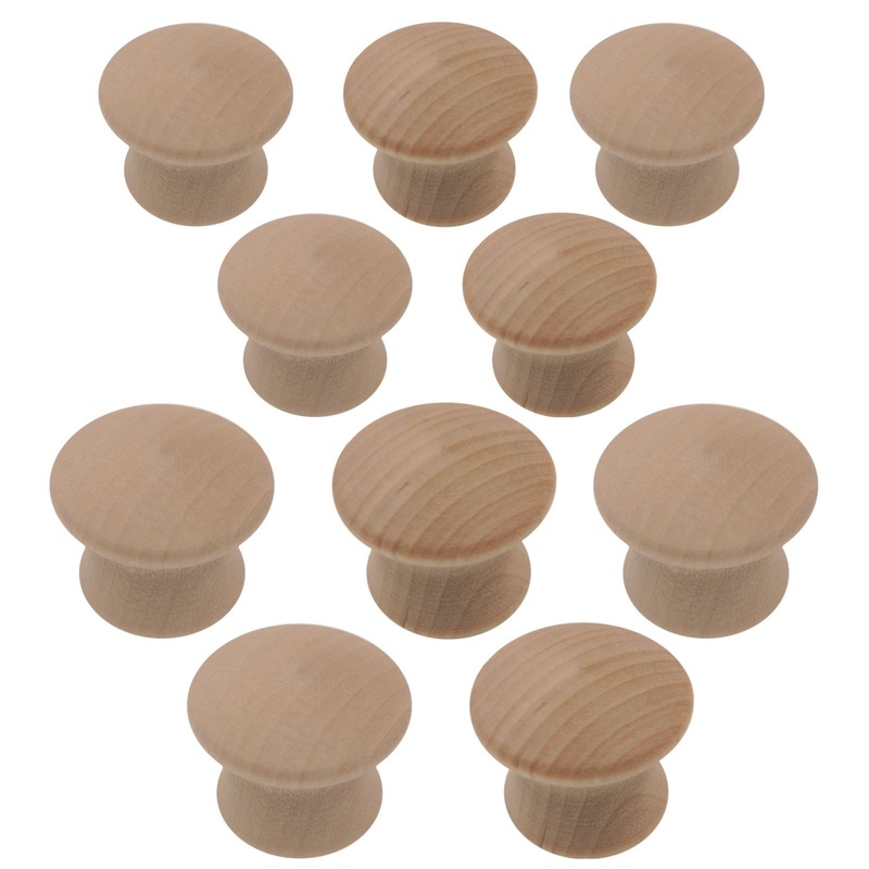 Amerock Allison 5 Pair (10 Pack) 1 Birch Wood Round Cabinet Knob BP812-WD