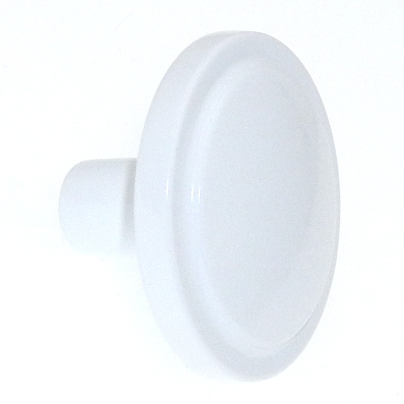 Amerock Allison Gloss White 1 3/16 Round Cabinet Pull Knob BP3443GW