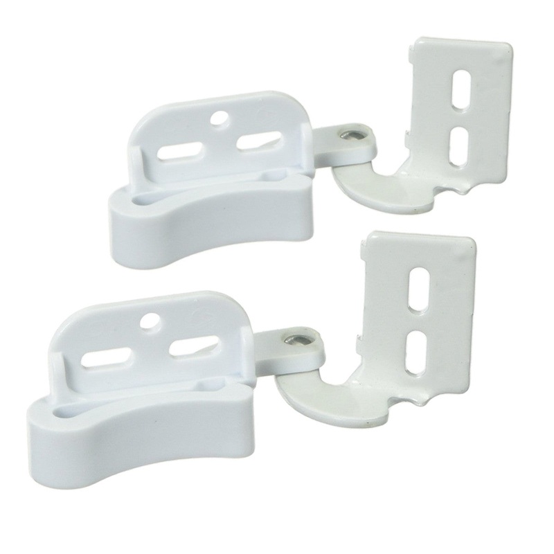 Amerock BP2606-W White 1/2 Overlay Self-Latching Knife Hinges, 1 Pair