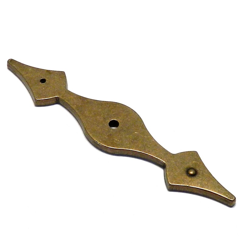 Amerock BP304-BB Shenandoah Burnished Brass 4 1/2 Cabinet Knob Backplate